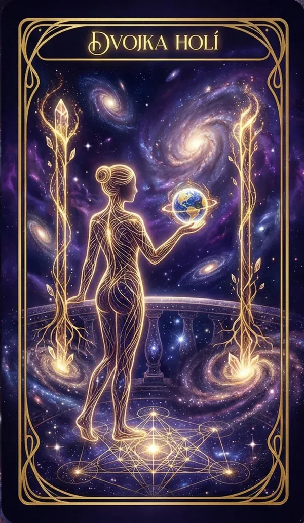 Dvojka holí tarot karta