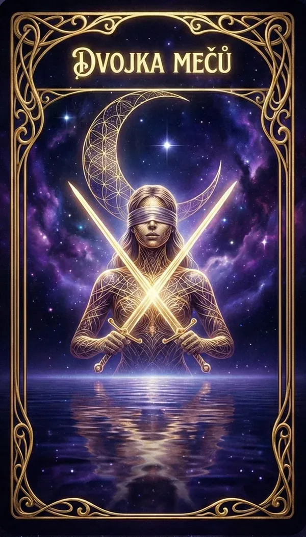 Dvojka mečů tarot karta