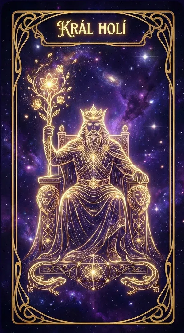Král holí tarot karta