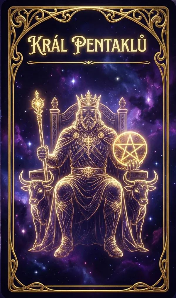 Král pentáklů tarot karta