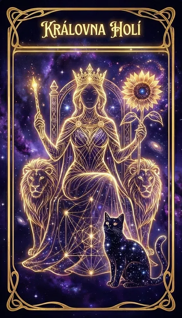 Královna holí tarot karta