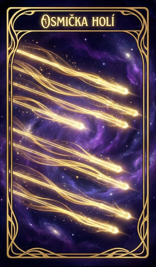 Osmička holí tarot karta