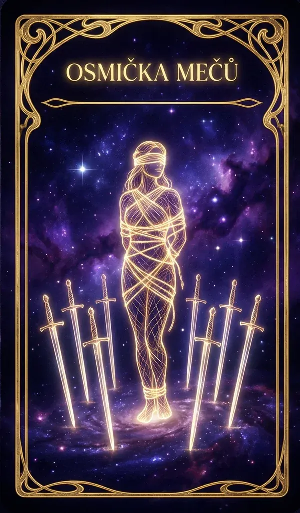 Osmička mečů tarot karta