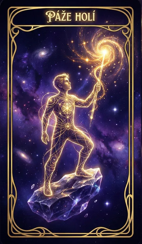 Páže holí tarot karta