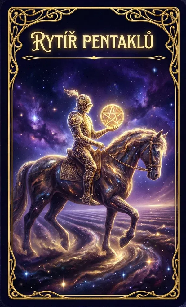 Rytíř pentáklů tarot karta