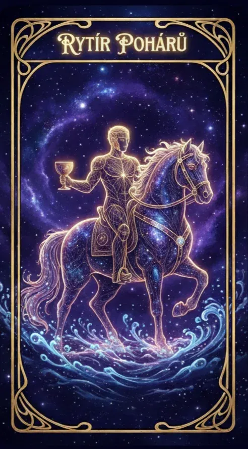 Rytíř pohárů tarot karta