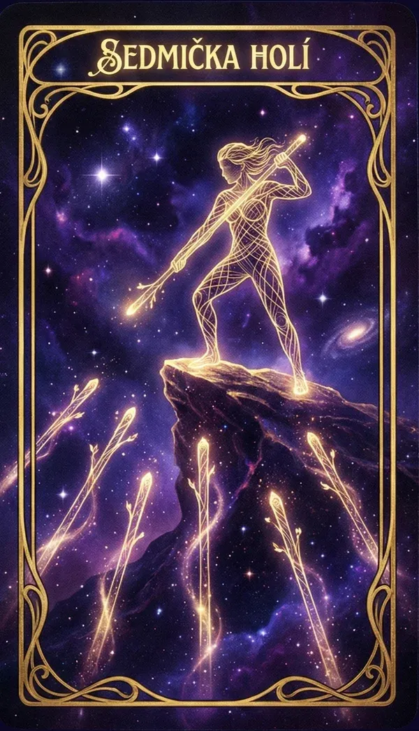 Sedmička holí tarot karta