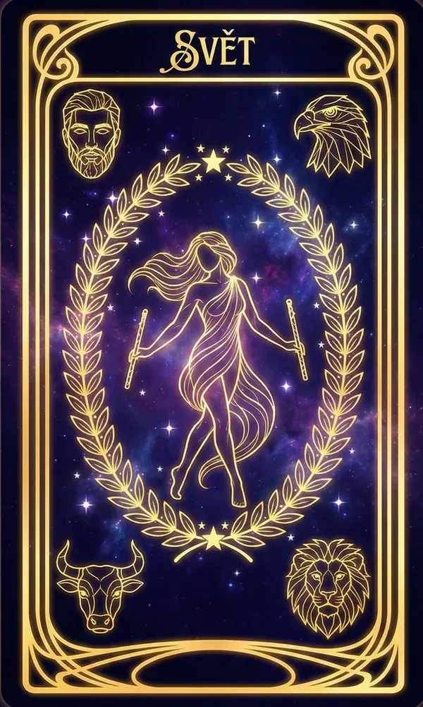 Svět tarot karta